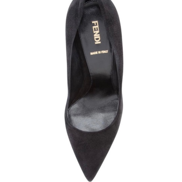 Fendi Shoes - FENDI Pointed-Toe Suede Pump